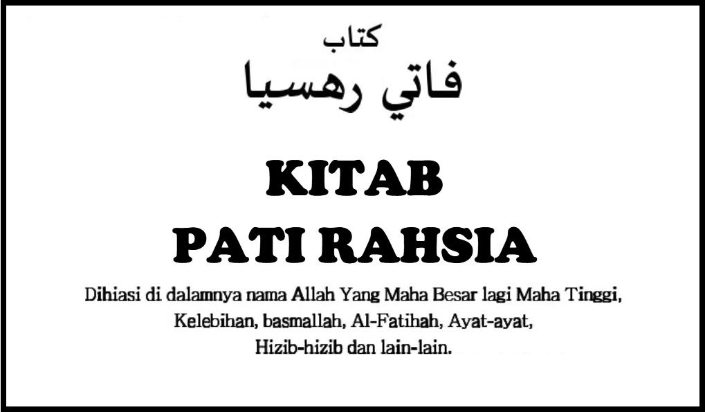 Cover Kitab Pati Rahsia