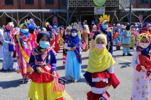 Murid Sekolah Sambut Merdeka