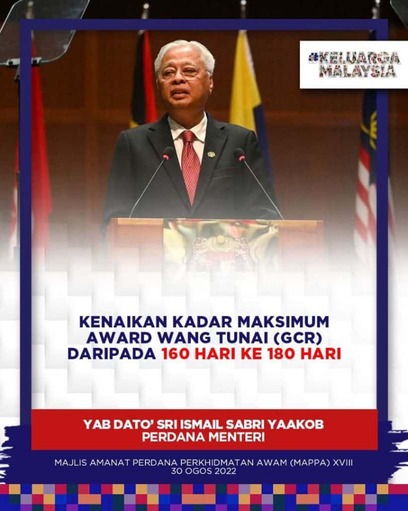 GCR Naik Lagi Ke 180 Oleh PM Ismail Sabri MPPA
