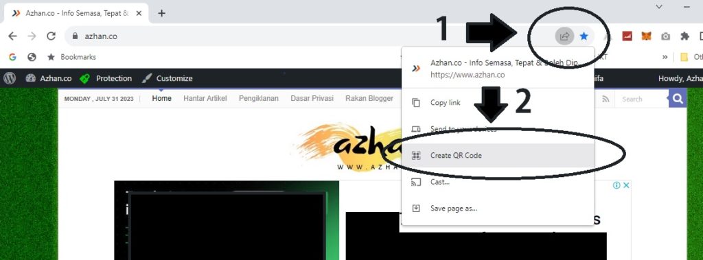 Cara Buat Kod Qr Guna Google Chrome